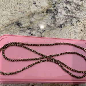 Silver chain made in Italy but it’s a gold color.